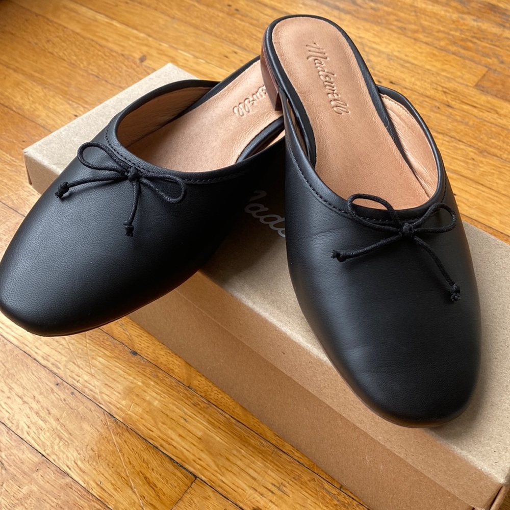 🖤Madewell leather mules🖤